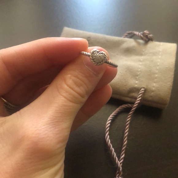 David Yurman size 6.5 Petite Pave Heart ring - Picture 2 of 2